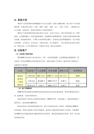 T6 CRM_产品介绍