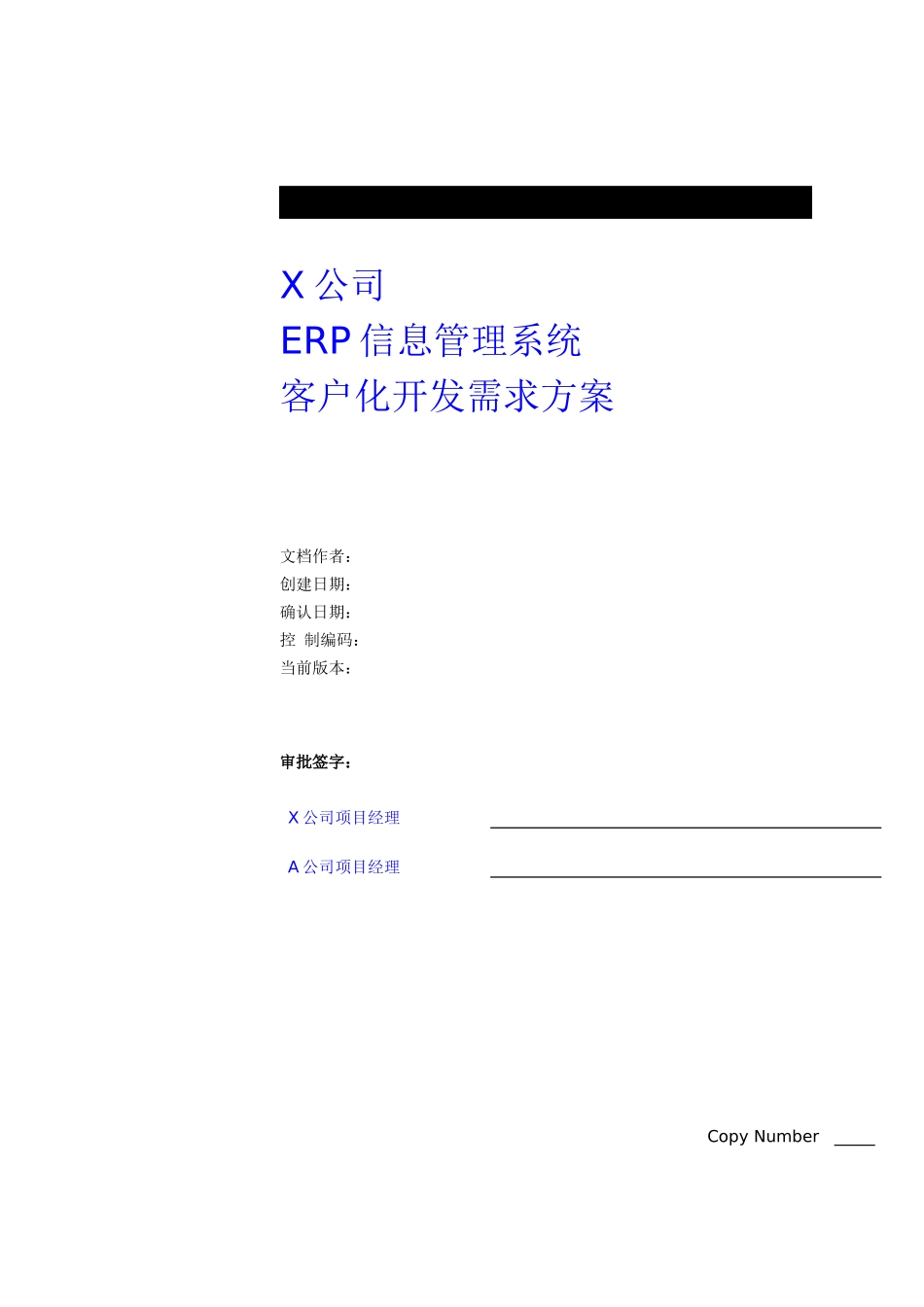 ××公司ERP信息管理系统客户化开发需求方案(DOC30页)_第1页