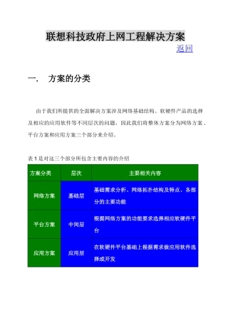 联想科技电子政务方案(1)