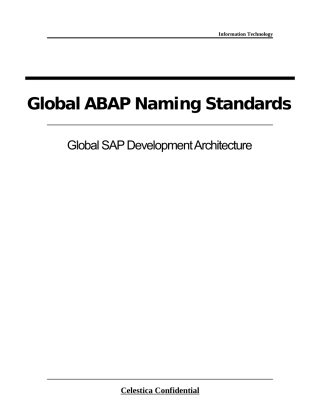 标准的全球性ABAP SAP发展 建筑学（DOC56）英文(1)