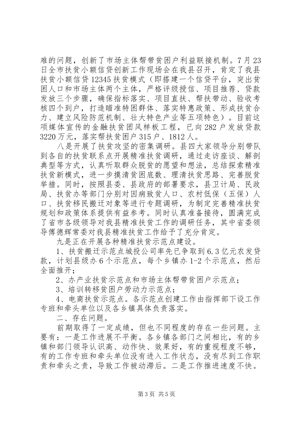 扶贫脱贫攻坚工作情况汇报_第3页