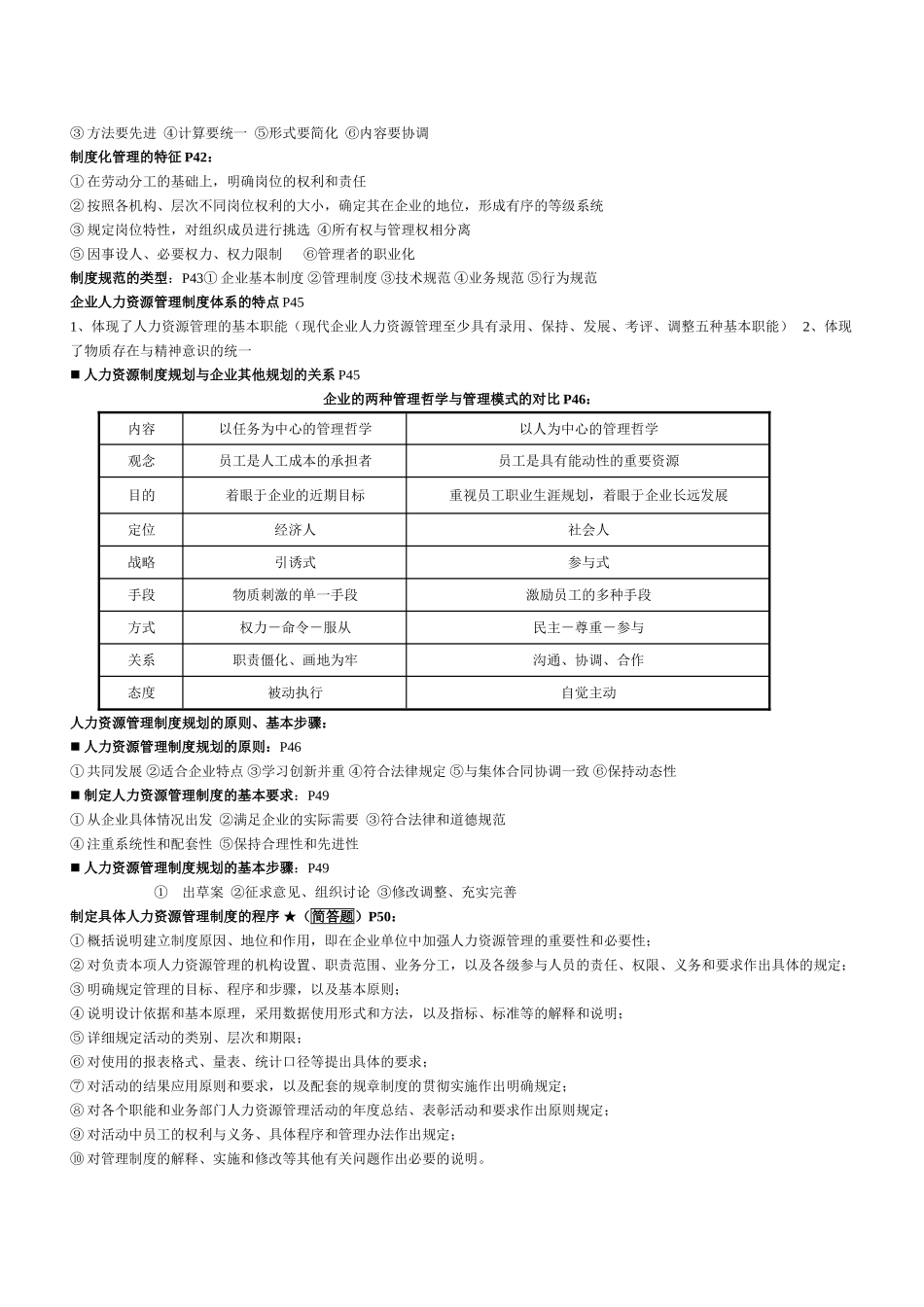 人力资源三级复习提纲(内部资料),背完了就可以过!_第3页
