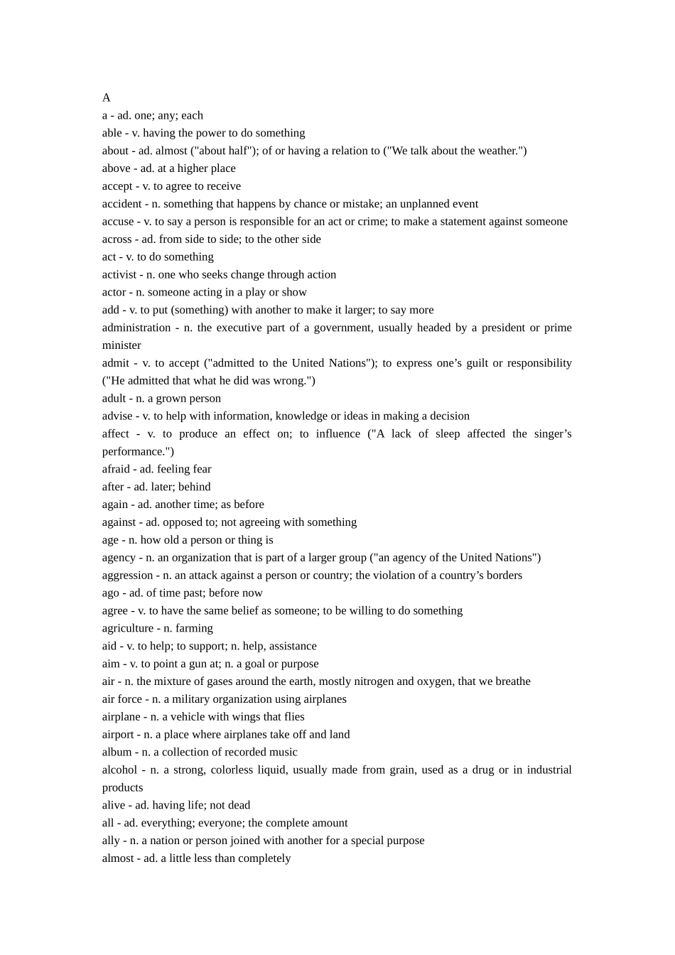 VOA慢速英语美音版词汇手册28591392_第1页