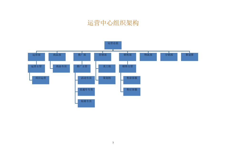 淘宝天猫京东电商组织架构岗位职责及业务流程_第3页