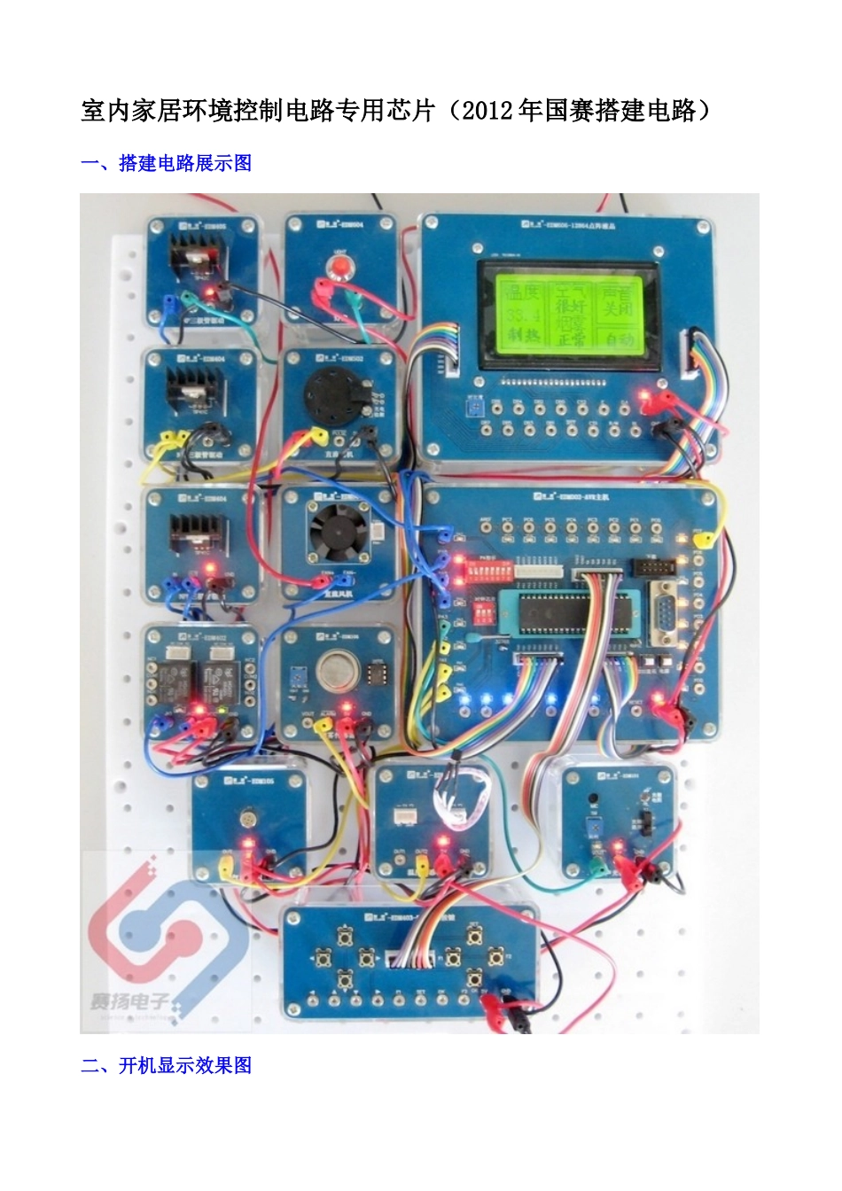 室内家居环境控制电路专用芯片_第1页