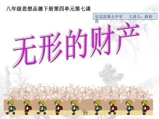八年级思想品德人教版课件____《无形的财产》