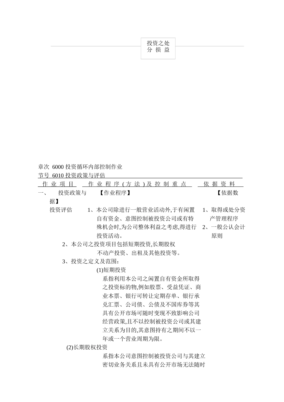 投资循环内部控制相关作业_第2页