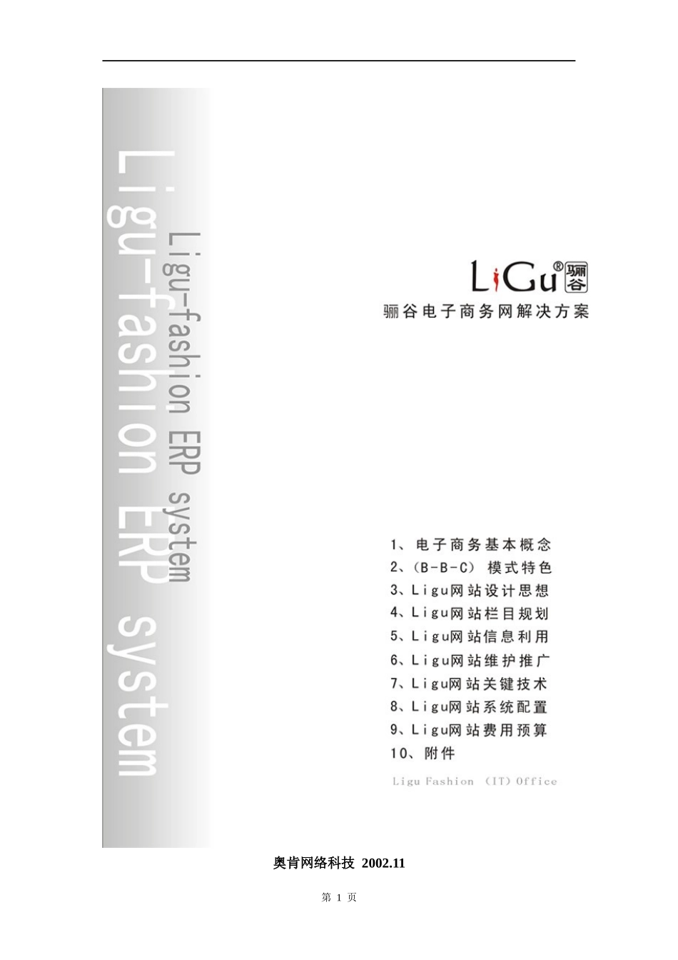 骊谷电子商务网解决方案(1)_第1页