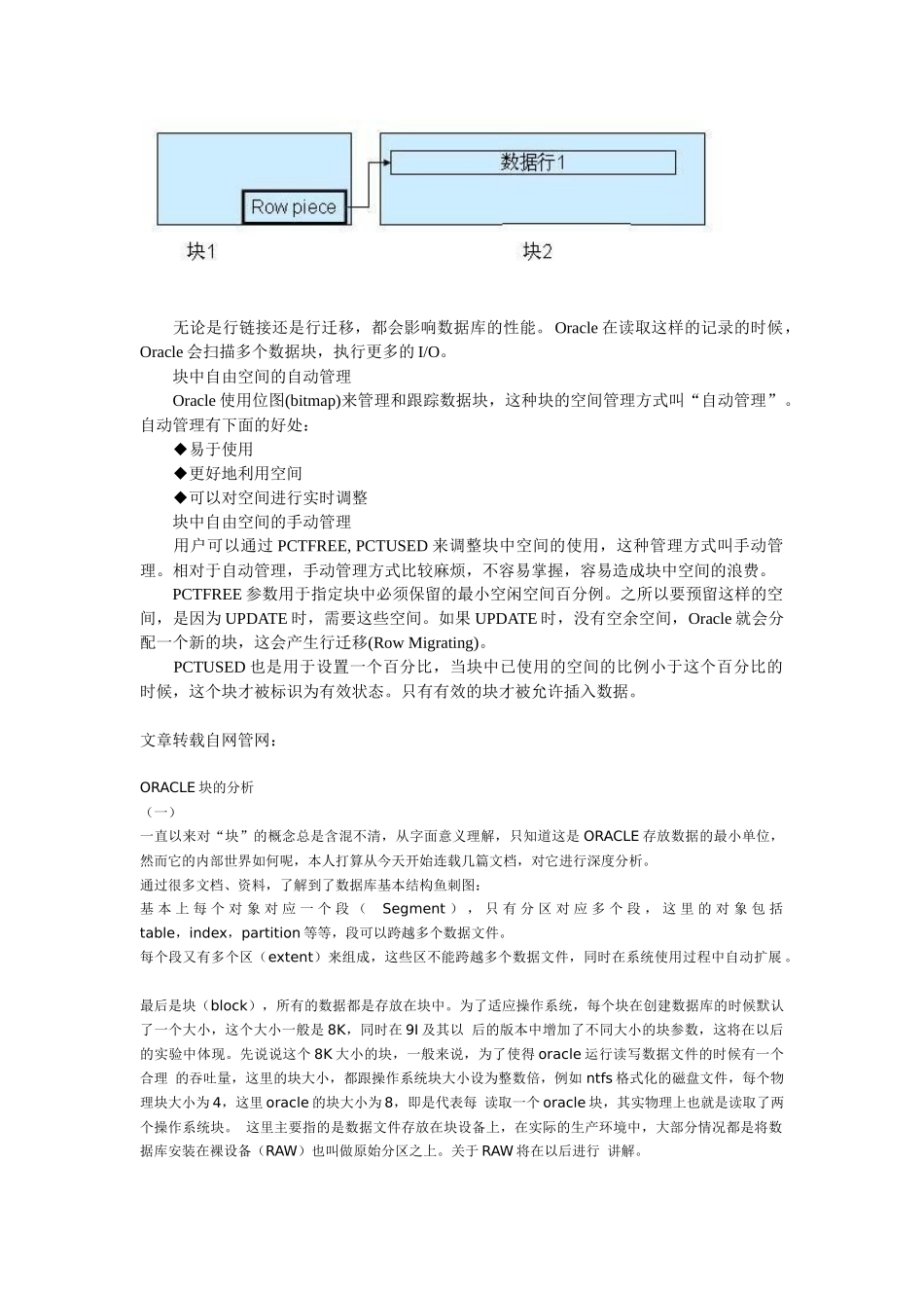 Oracle数据块原理的深入剖析_第3页