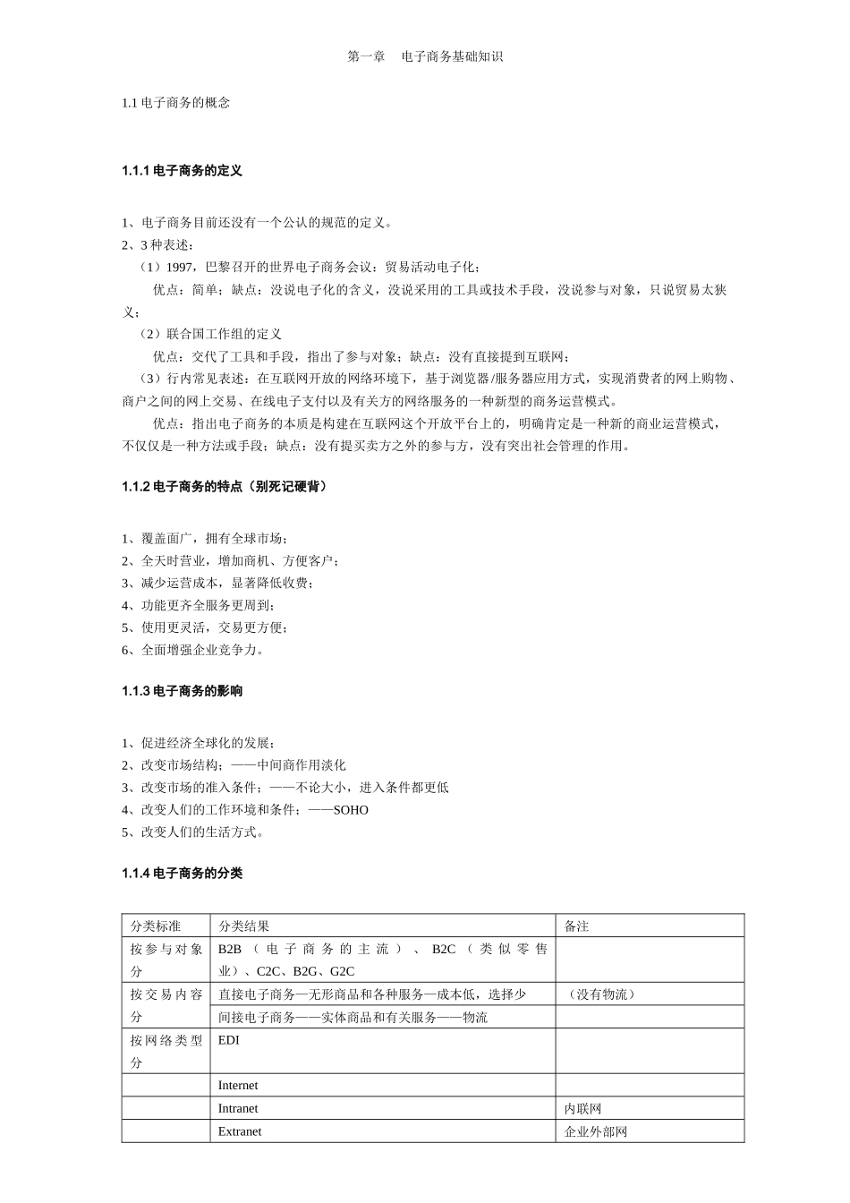 第一章电子商务基础知识至第五章电子商务安全管理_第1页