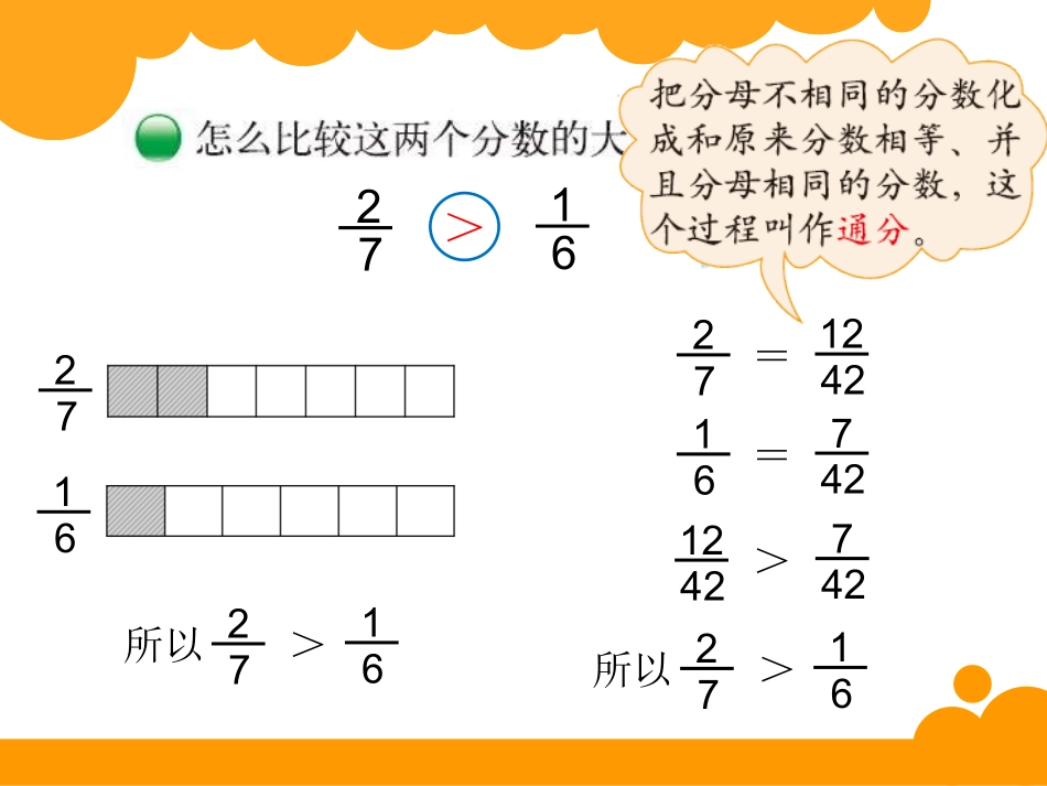 新北师大版五年级数学上册_分数的大小_第3页