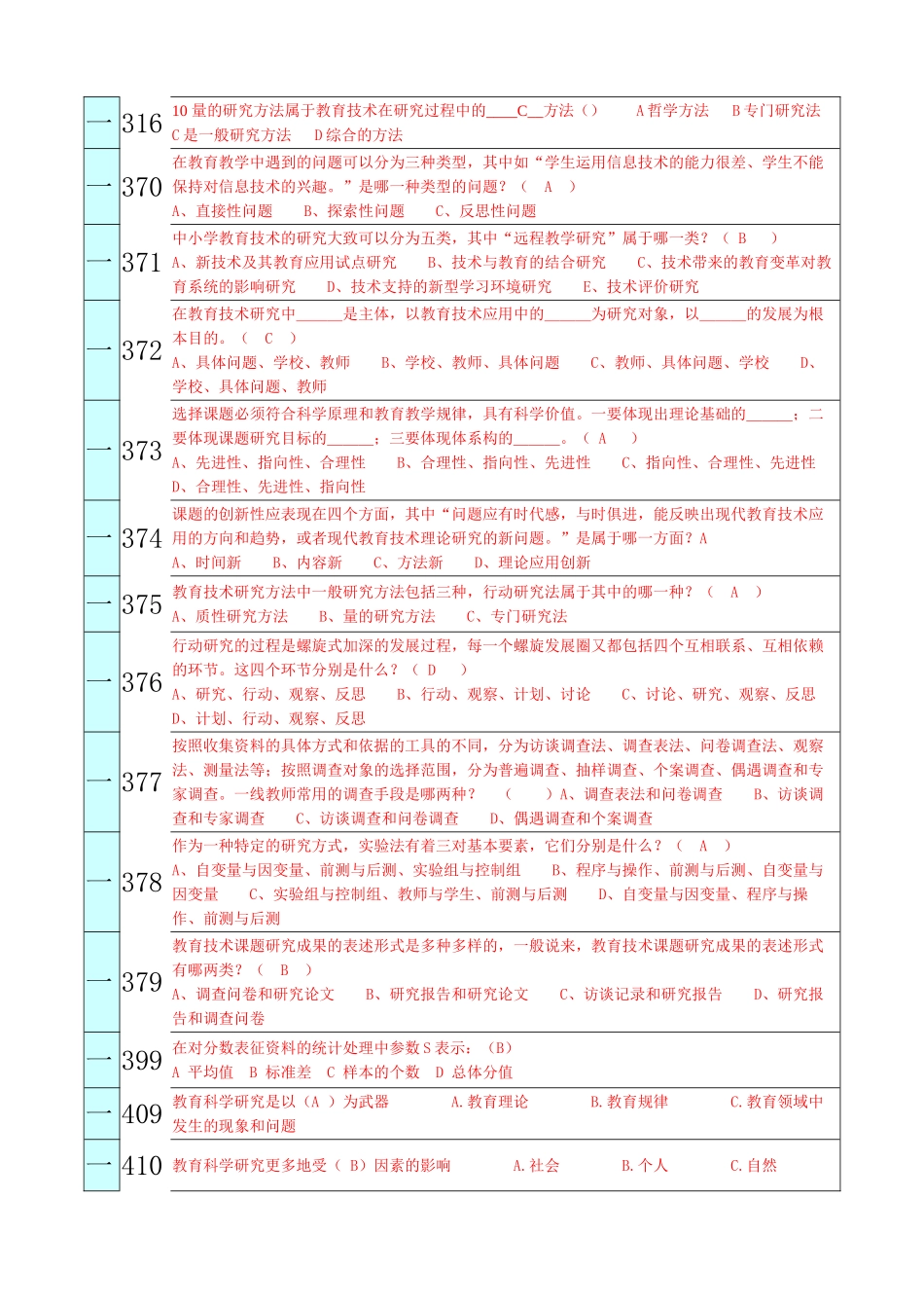 信息技术与远程教育培训试题(青县第十章)_第3页