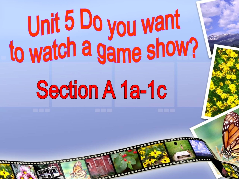 八上unit5sectionA课件_第1页