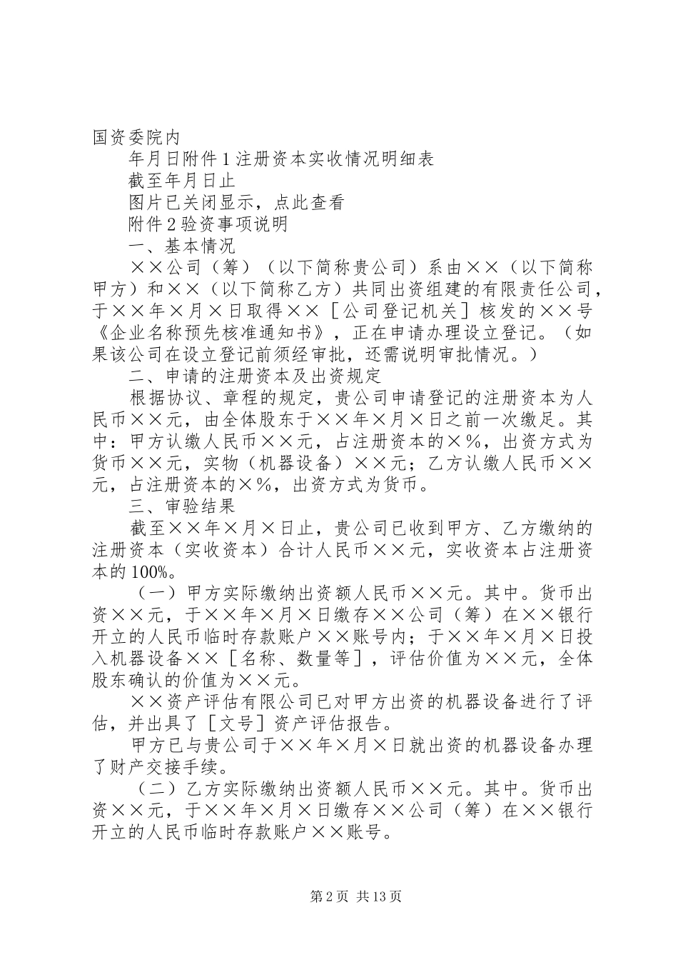 公司成立验资报告(共8篇)_第2页