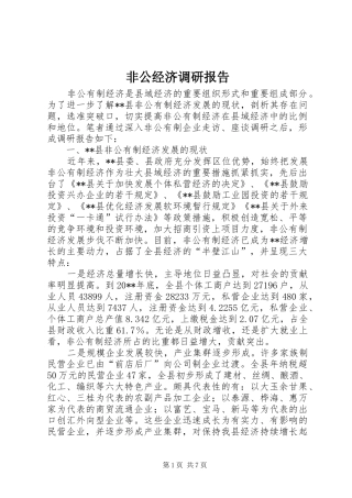 非公经济调研报告