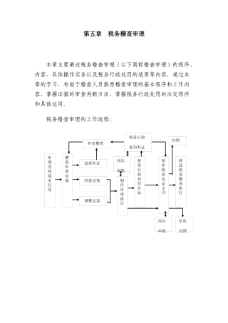 税务稽查管理--税务稽查审理