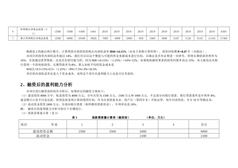 融资前后的盈利能力分析_第3页