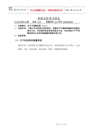 用天平测量质量 (2)