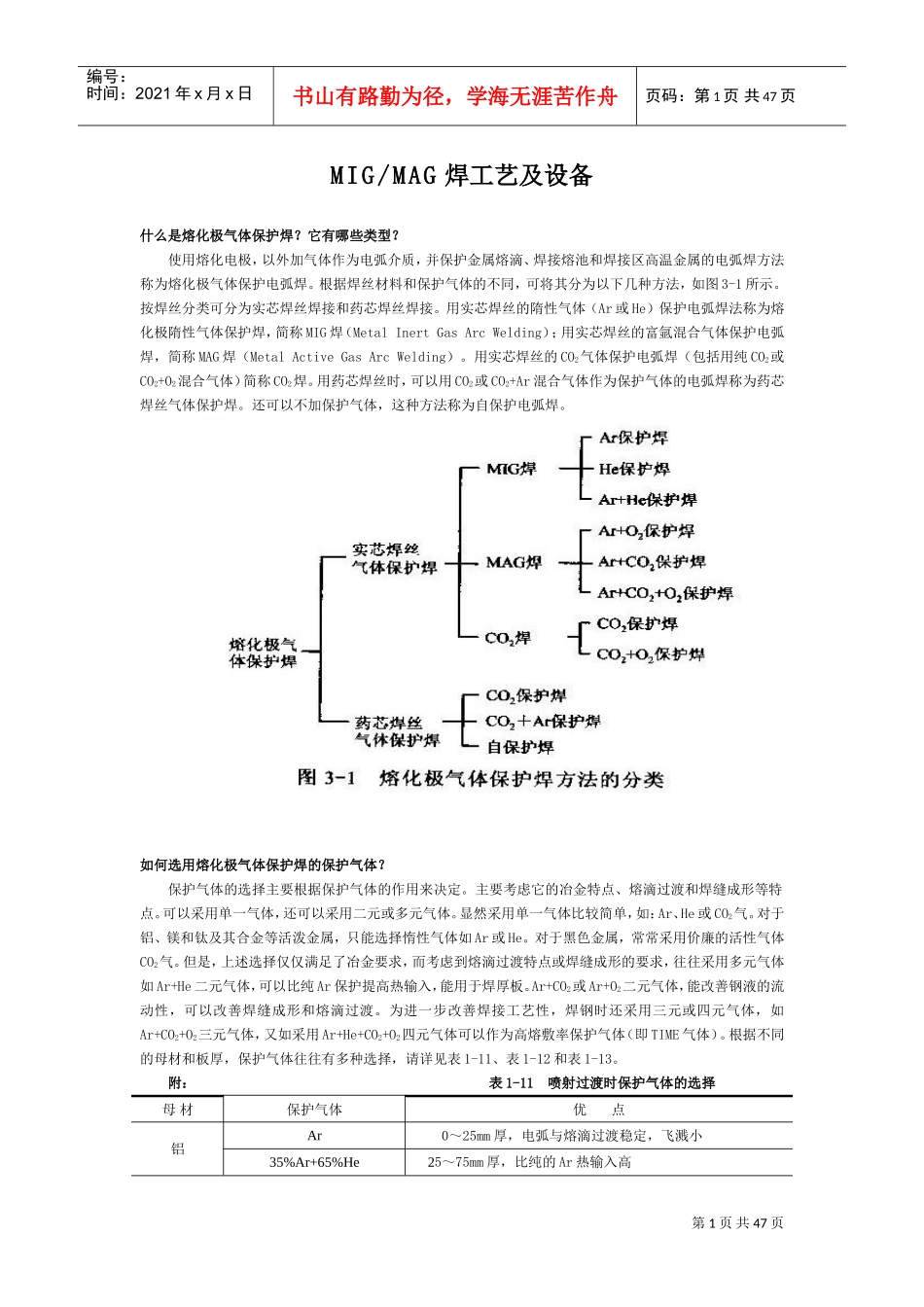 MIGMAG焊工艺及设备(DOC47页)_第1页