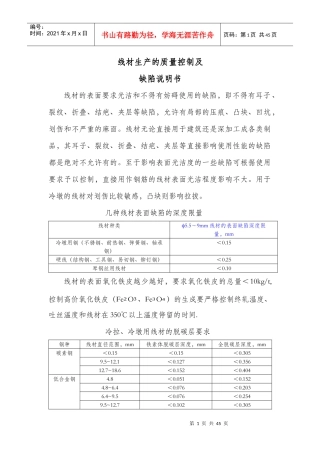 高速线材生产的质量控制（DOC42页）