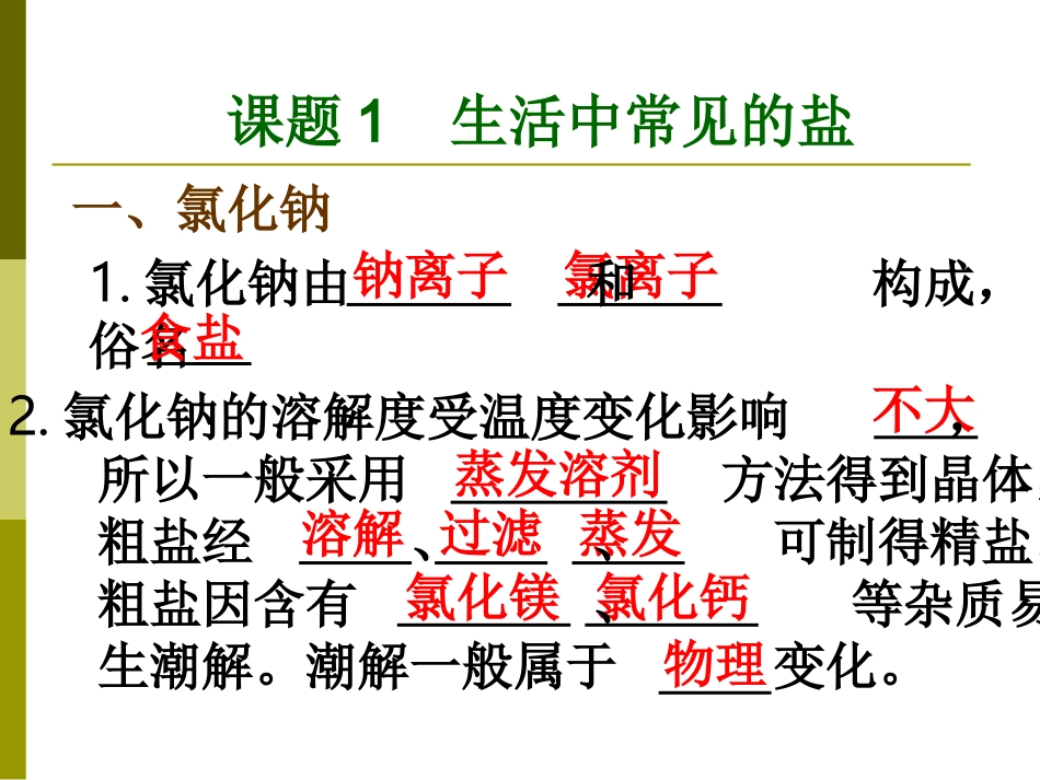 课题1　生活中常见的盐2_第1页