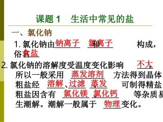 课题1　生活中常见的盐2