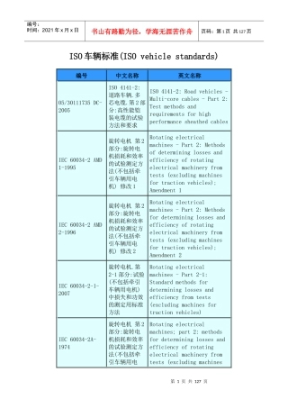 ISO车辆标准(ISOvehiclestandards)
