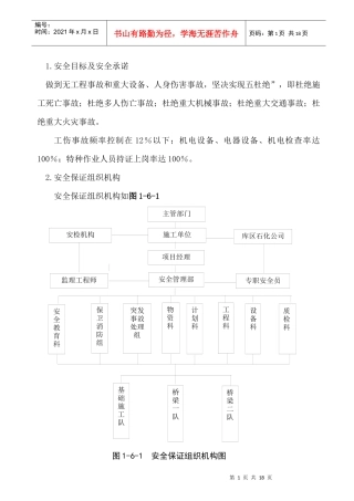 质量、安全保证体系
