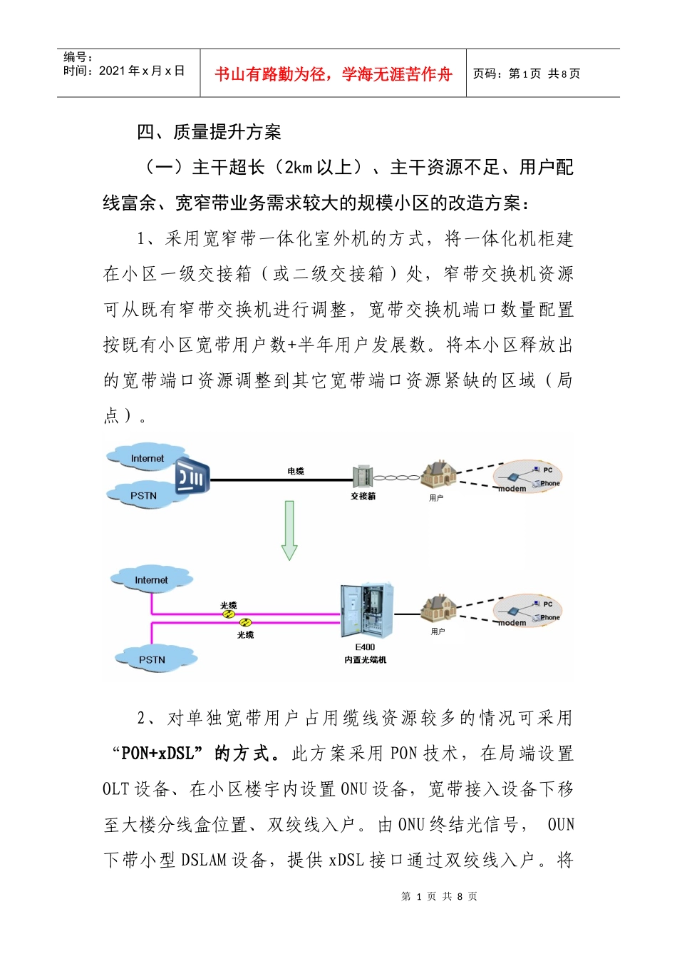 质量提升方案文字资料供参考_第1页