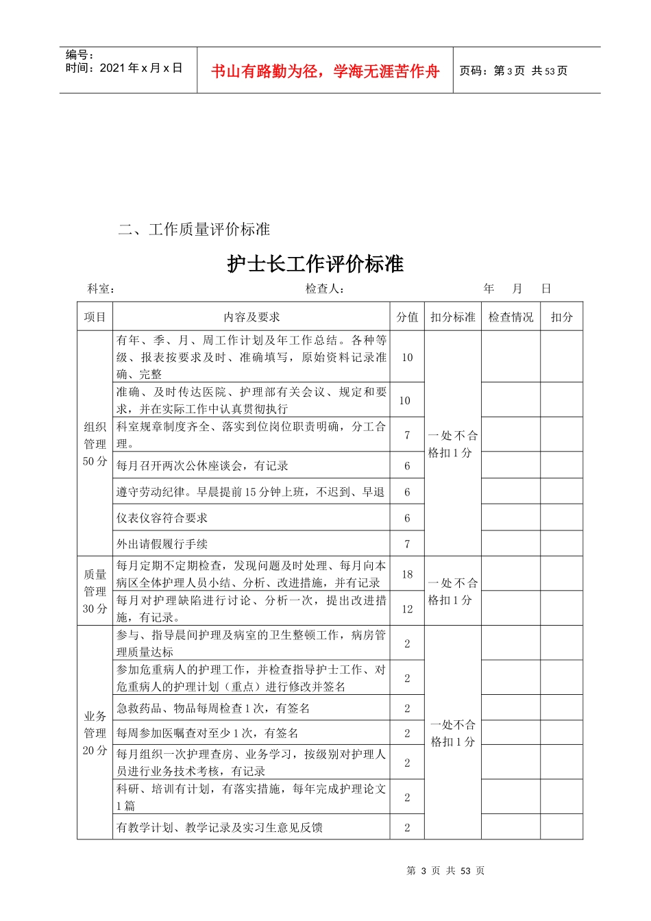 妇科护理管理质量标准及评价标准(全部好)-副本(2)_第3页