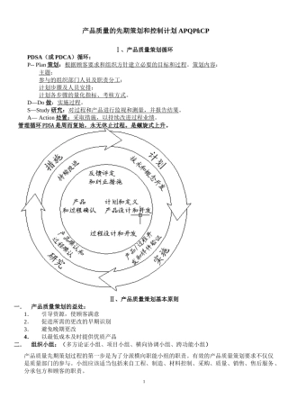 产品质量的先期策划和控制计划APQP