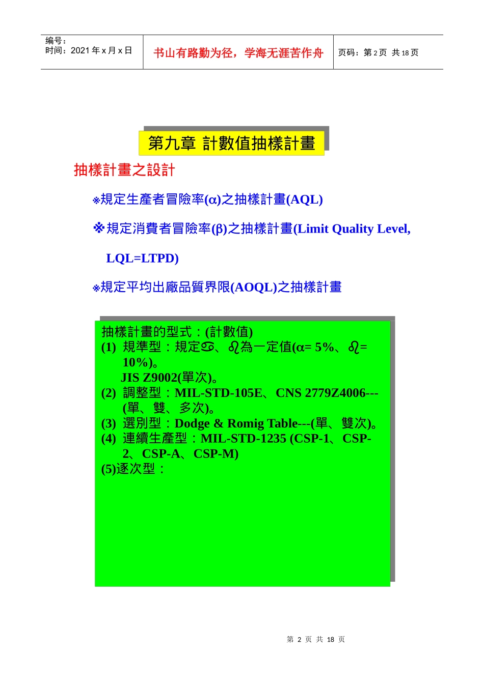 品质管理全套资料qm09_第2页