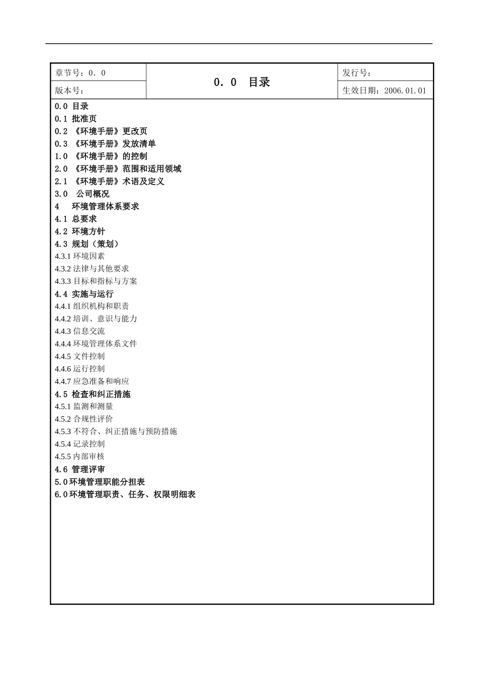 ISO14001环境手册及相关表格_第2页