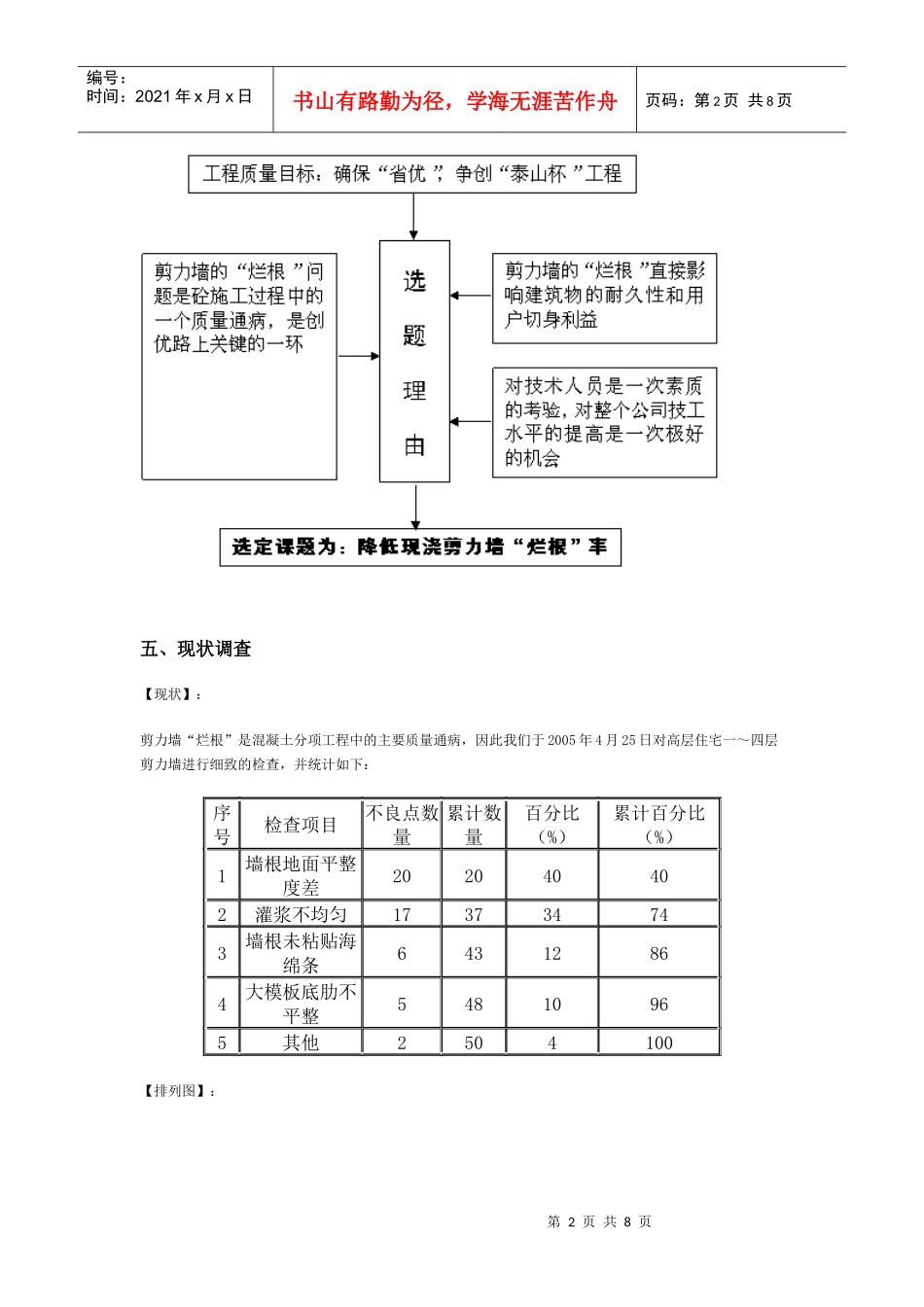 运用QC方法降低现浇剪力墙_第2页