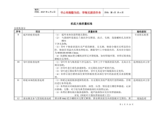 水轮发电机组大修质量标准