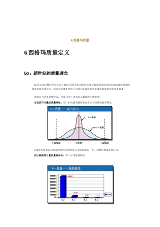 6西格玛质量