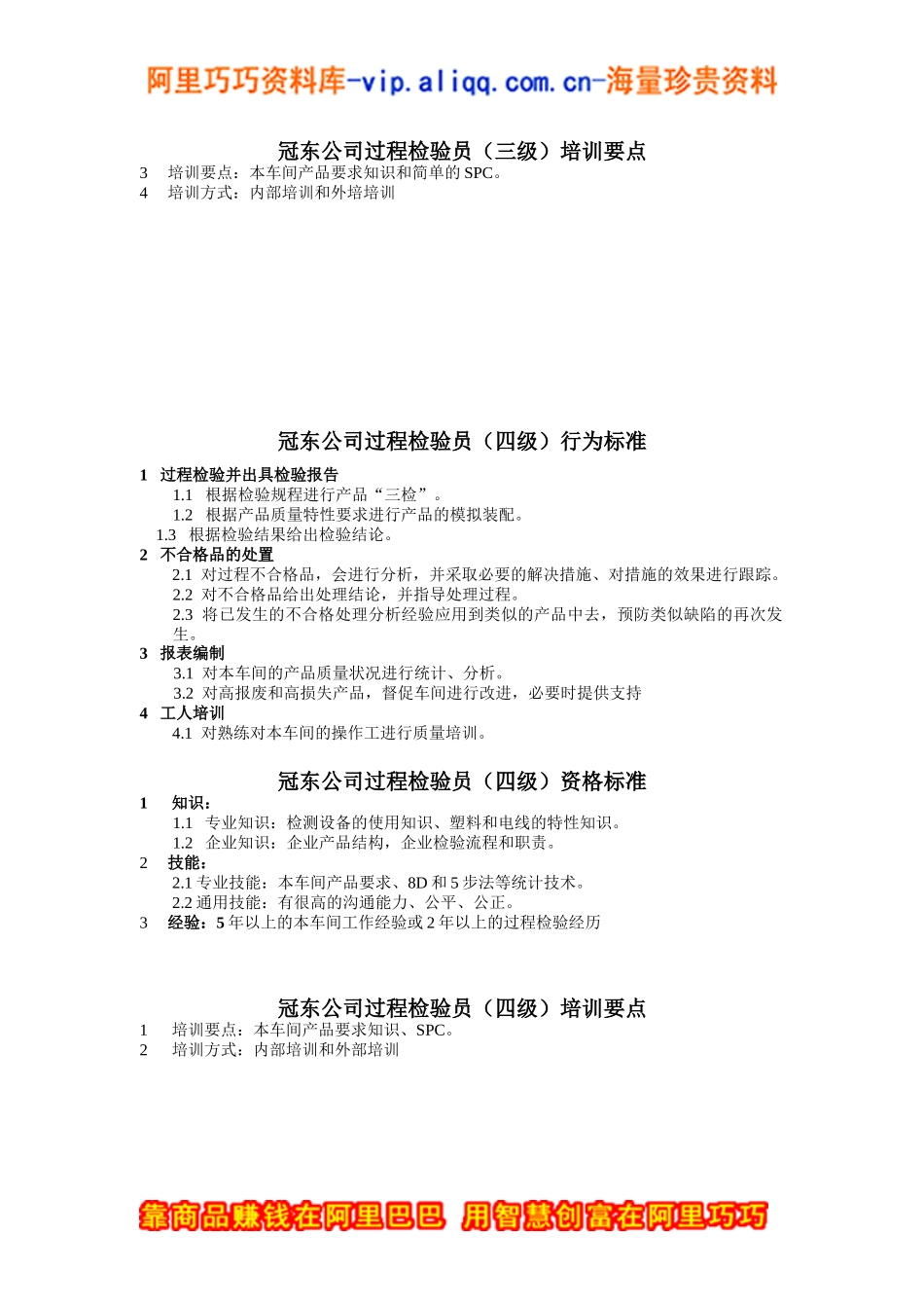 冠东公司过程检验员行为标准_第3页