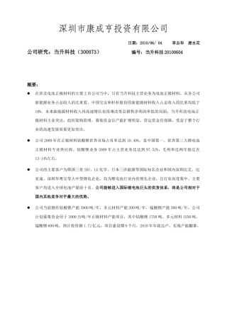 深圳市康成亨投资有限公司
