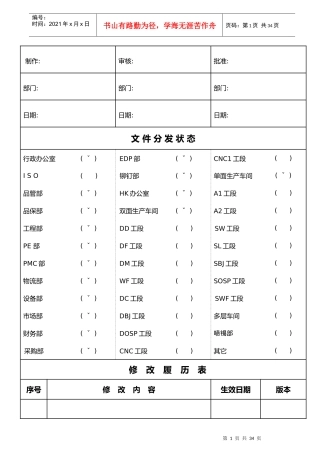 品质_HSF手册