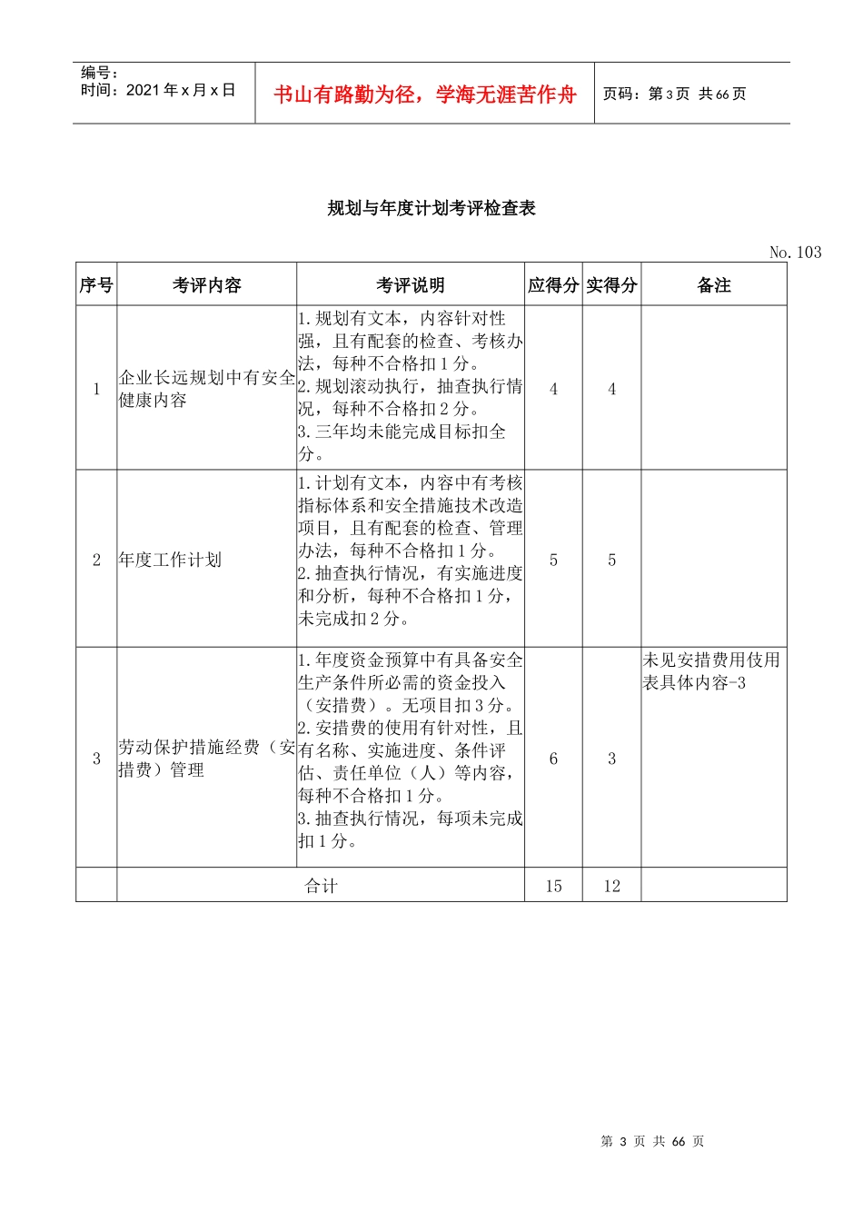 机械制造企业安全质量标准化考评检查表(DOC 63页)_第3页