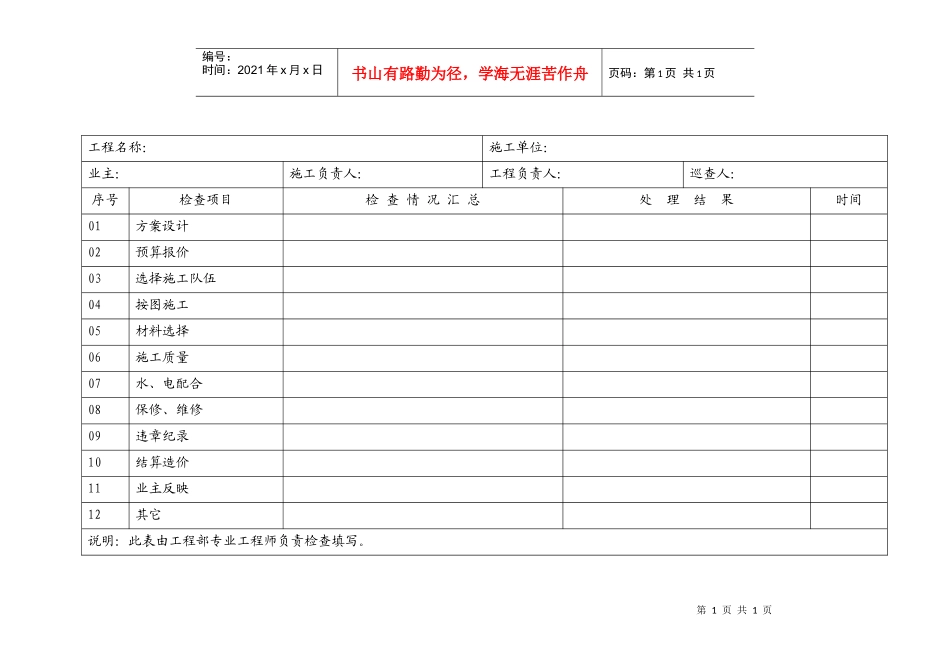 GG31-01工程质量检查表_第1页