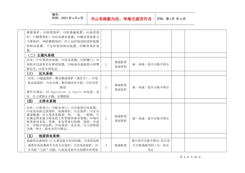 机电安全质量标准化考核评级办法_第3页