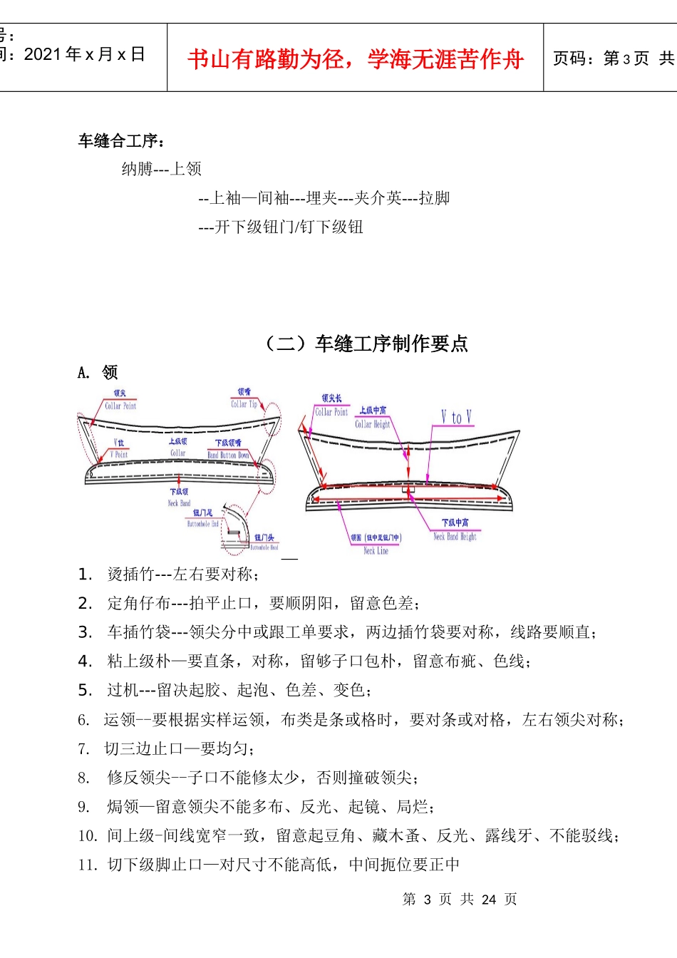 衬衣车缝知识及品质控制资料_第3页