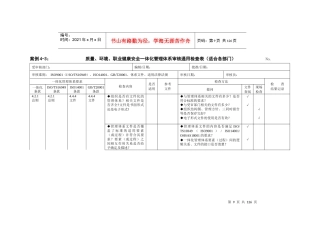质量、环境、职业健康安全一体化管理体系审核通用检查表(修订WORD版