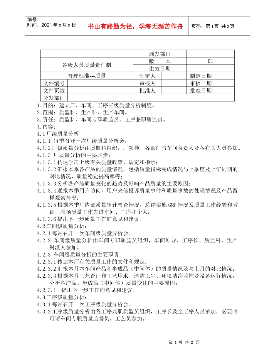 各级人员质量责任制_第1页