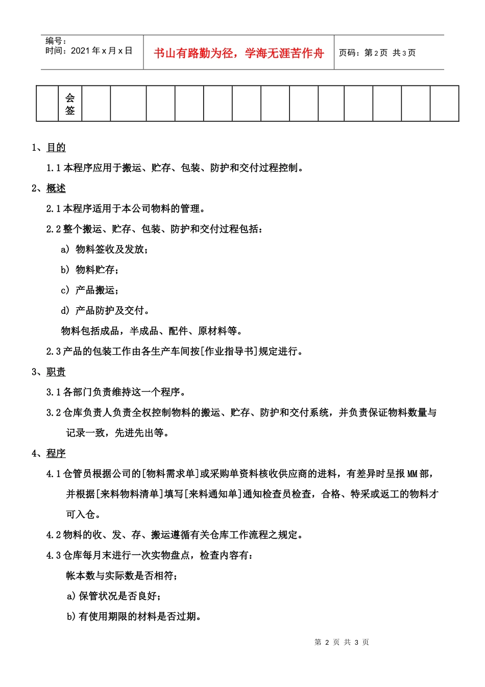 质量体系编写表格Cop15-1_第2页
