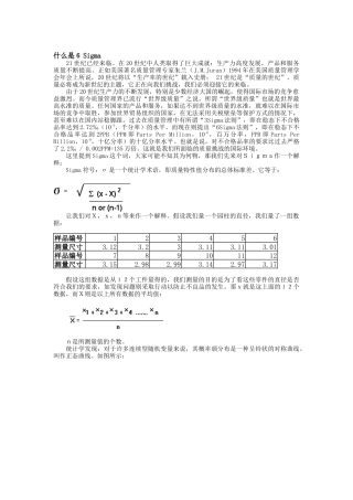 什么是６SIGMA（DOC9页）