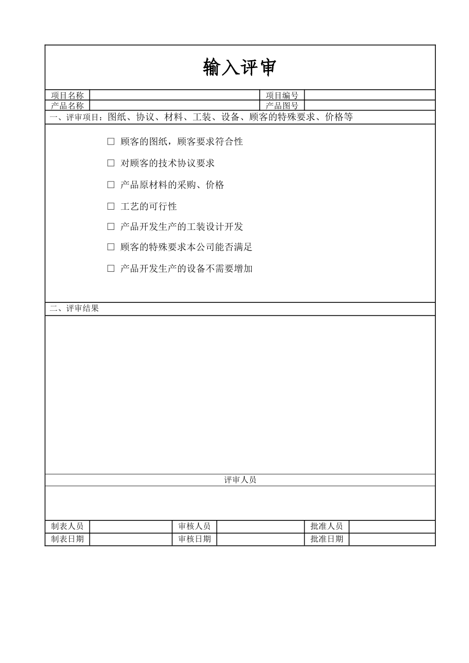 全套-APQP表单1_第2页