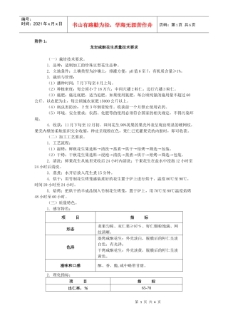 龙岩咸酥花生质量技术要求