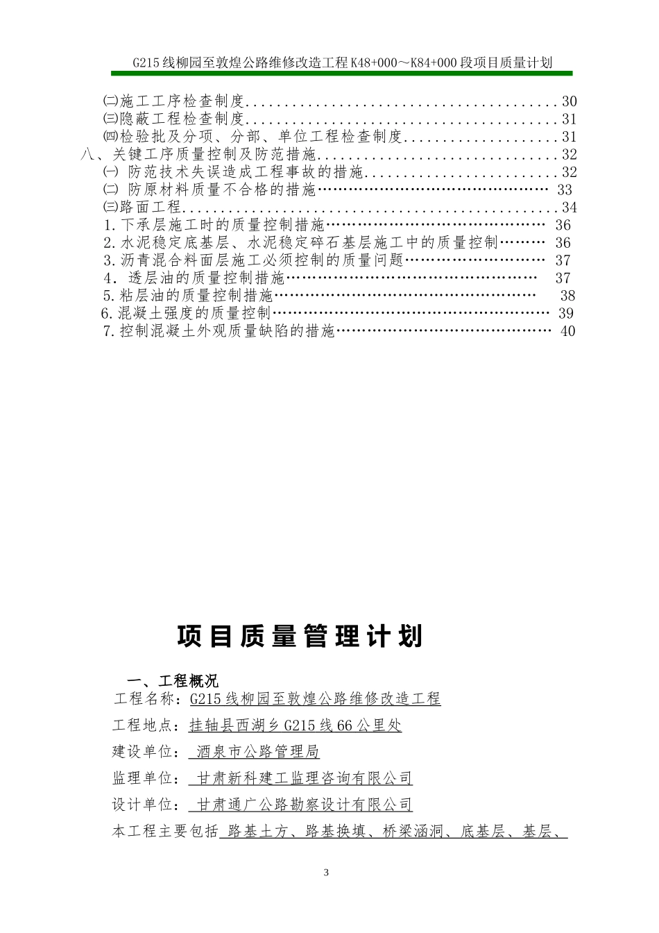 G215柳园至敦煌质量管理计划_第3页